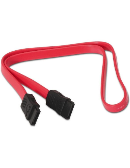 Cable sata aisens a130-0153/ sata hembra - sata hembra/ hasta 0.1w/ 768mbps/ 50cm/ rojo