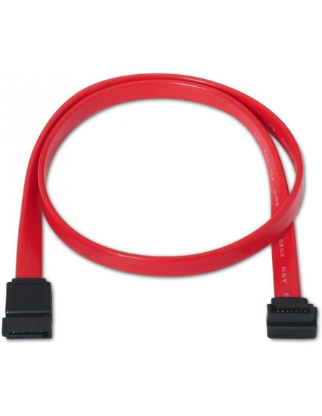 Cable sata aisens a130-0155/ sata hembra - sata hembra/ hasta 0.1w/ 768mbps/ 50cm/ rojo