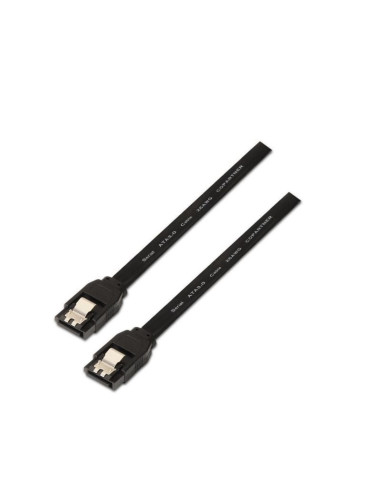 Cable sata iii aisens a130-0157/ sata hembra - sata hembra/ hasta 0.1w/ 768mbps/ 50cm/ negro