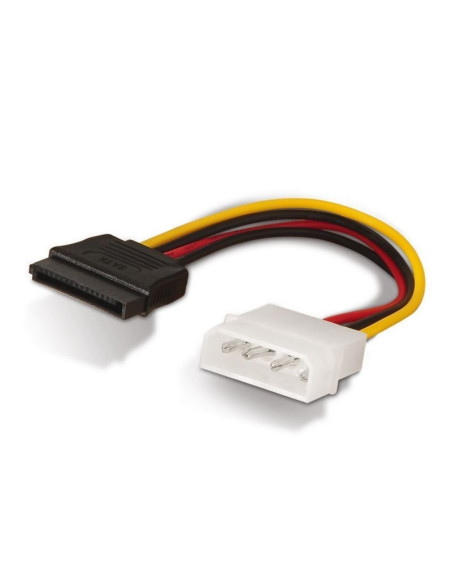 Cable alimentación sata aisens a131-0158/ molex 4 pin macho - sata hembra/ hasta 54w/ 16cm