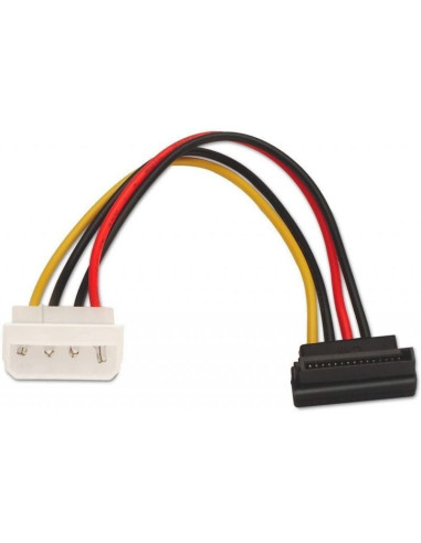 Cable alimentación sata aisens a131-0160/ molex 4 pin macho - sata hembra/ hasta 54w/ 16cm