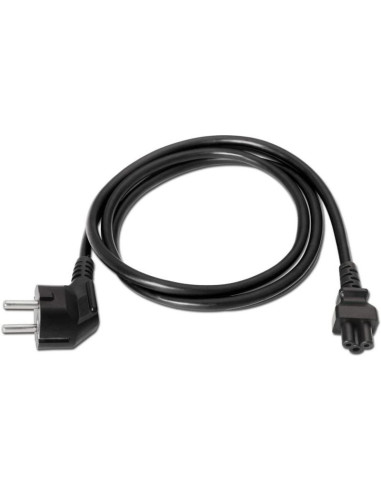 Cable alimentación trébol aisens a132-0172/ cee(7-7) macho - c5 hembra/ hasta 1500w/ 1.5m