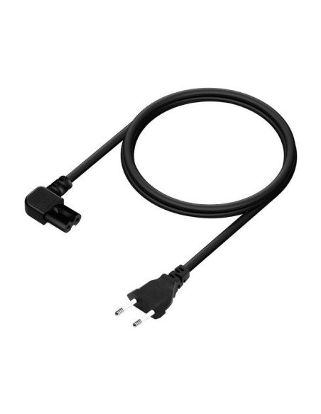 Cable alimentación forma 8 aisens a132-0599/ cee7/16 macho - c7 hembra/ hasta 1500w/ 3m/ negro