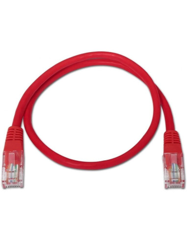 Cable de red rj45 utp aisens a133-0188 cat.5e/ 1m/ rojo