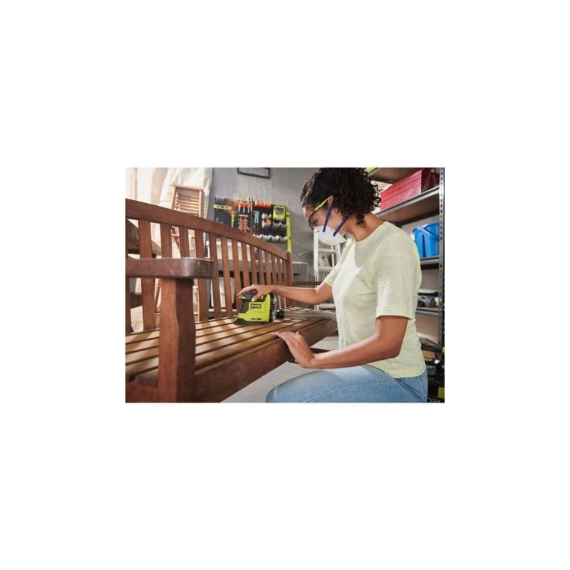 Lijadora triangular ryobi one+ 18v rps18-0/ incluye 6 lijas/ sin batería ni cargador