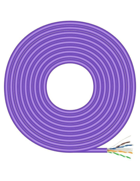 Bobina de cable rj45 awg23 utp aisens a135-0748 cat.6/ lszh/ 305m/ violeta
