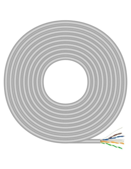 Bobina de cable rj45 awg23 utp aisens a135-0750 cat.6/ 305m/ gris