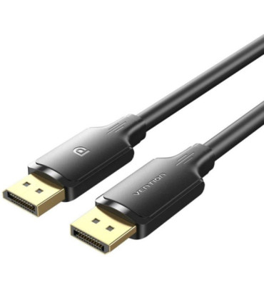 Cable displayport vention hakbf/ displayport macho - displayport 4k macho/ 1m/ negro