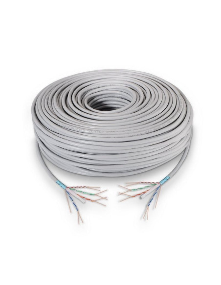 Bobina de cable rj45 ftp aisens a136-0281 cat.6/ 100m/ gris