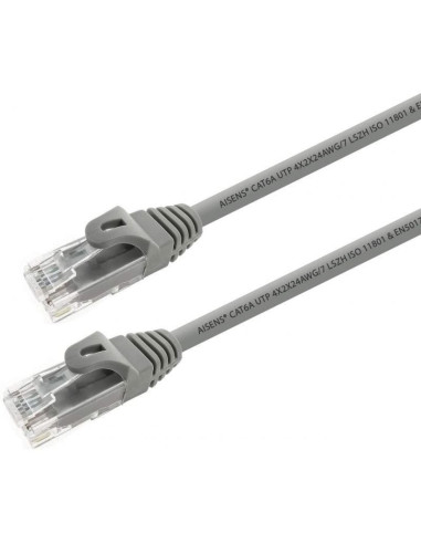 Cable de red rj45 utp aisens a145-0324 cat.6a/ 25cm/ gris