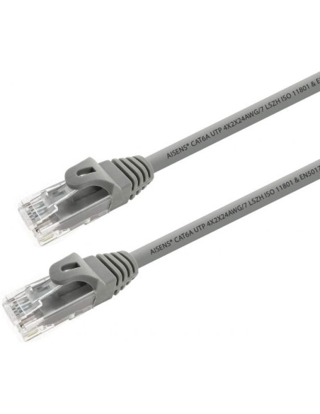 Cable de red rj45 utp aisens a145-0326 cat.6a/ 1m/ gris