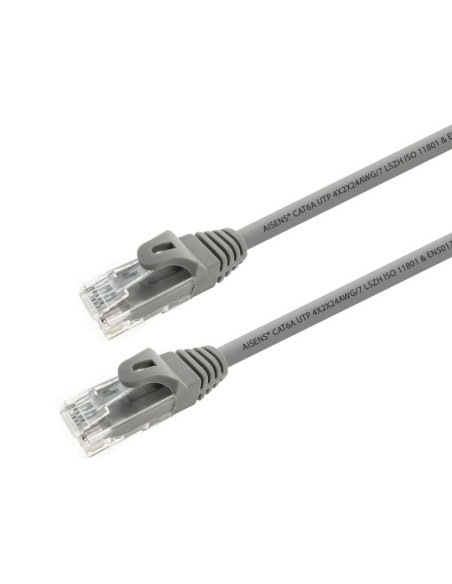 Cable de red rj45 utp aisens a145-0329 cat.6a/ 5m/ gris