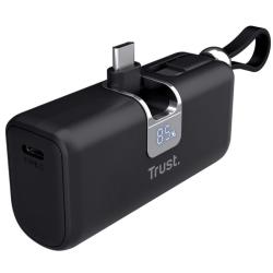 Powerbank 5000mAh Trust Pacto 26104/ 18W/ Negra