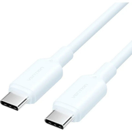 Cable usb 2.0 tipo-c 3a vention trcsh/ usb tipo-c macho - usb tipo-c macho/ hasta 60w/ 480mbps/ 2m/ azul