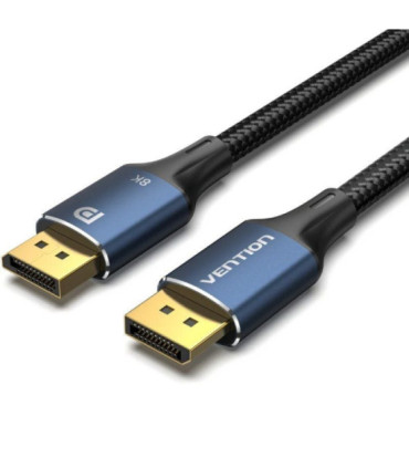 Cable displayport 1.4 8k vention hcelj/ displayport macho - displayport macho/ 5m/ azul