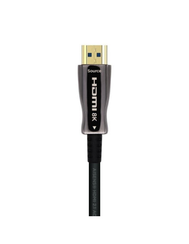 Cable hdmi 2.1 aoc 8k aisens a153-0521/ hdmi macho - hdmi macho/ 50m/ negro