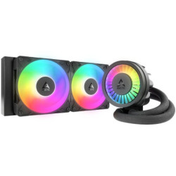 Sistema de refrigeración líquida arctic liquid freezer iii pro 240 a-rgb/ negro