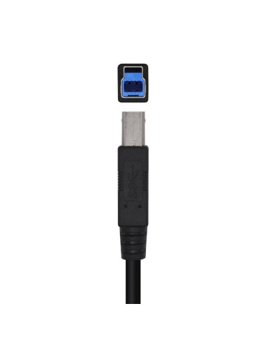 Cable usb 3.0 impresora aisens a105-0444/ usb tipo-b macho - usb macho/ 2m/ negro