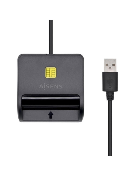 Lector de dni aisens ascr-sn01-bk/ negro