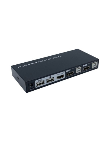 Conmutador kvm hdmi aisens a111-0400/ 2pc con 1 sólo teclado y ratón