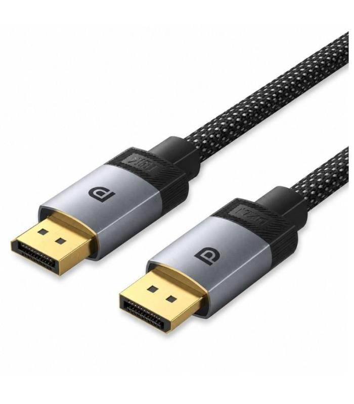 Cable displayport 2.1 16k vention hgbhi/ displayport macho - displayport macho/ 3m/ gris