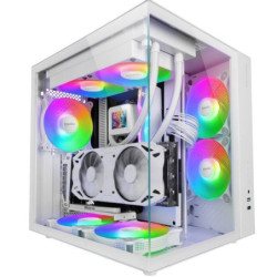 Caja gaming semitorre mars gaming mcv-one/ blanca