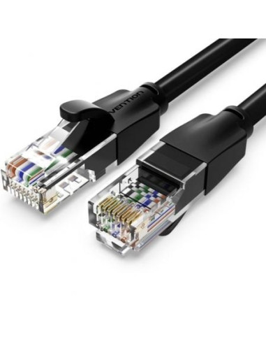 Cable de red rj45 utp vention ibebs cat.6/ 25m/ negro