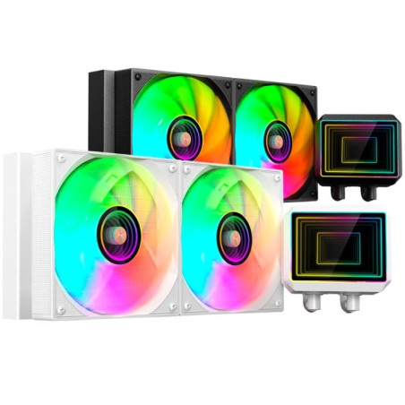 Sistema de refrigeración líquida mars gaming ml-two240/ blanco