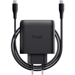 Cargador de Pared GaN Trust Maxo 65W/ 1xUSB Tipo-C/ Incluye Cable USB Tipo-C/ 65W