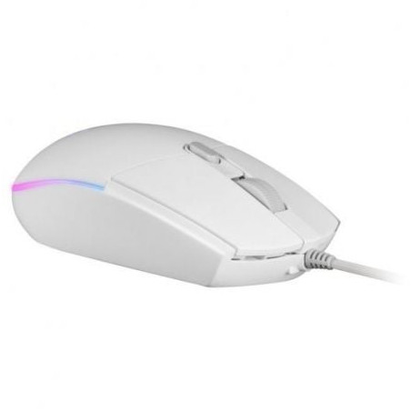 Ratón gaming mars gaming mmgw/ hasta 3200 dpi/ blanco