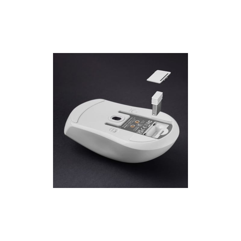 Ratón gaming inalámbrico mars gaming mmw-elite/ batería recargable/ hasta 20000 dpi/ blanco