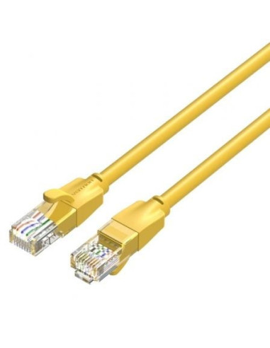 Cable de red rj45 utp vention ibeyf cat.6/ 1m/ amarillo