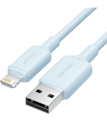 Cable usb 2.0 lightning vention lamsf/ usb macho - lightning macho/ 480mbps/ 1m/ azul