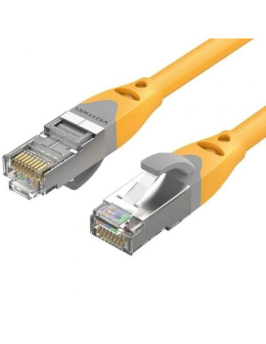 Cable de red rj45 sftp vention ibhyg cat.6a/ 1.5m/ naranja