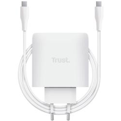 Cargador de Pared GaN Trust Maxo 65W/ 1xUSB Tipo-C/ Incluye Cable USB Tipo-C/ 65W