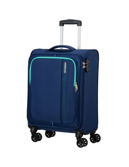 Maleta de cabina american tourister sea seeker spinner 55cm/ 55x40x20cm/ 4 ruedas/ marino combate