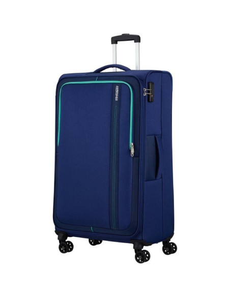 Maleta de cabina american tourister sea seeker spinner 80cm/ 80x47.5x28.5cm/ 4 ruedas/ marino combate
