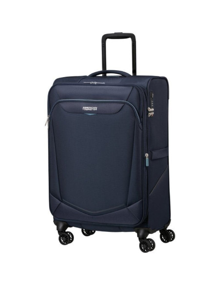 Maleta mediana american tourister summerride spinner 69cm/ 69x43x29cm/ 4 ruedas/ azul marino