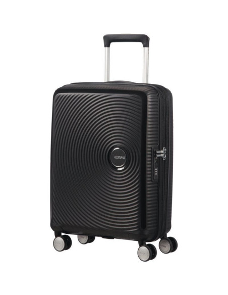 Maleta de cabina american tourister soundbox spinner 55cm/ 55x40x20cm/ 4 ruedas/ negra