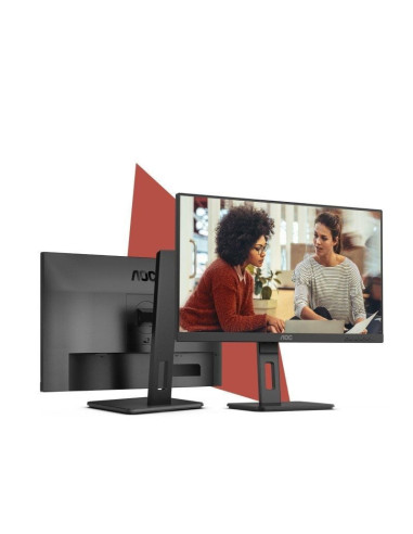 Monitor aoc 24e3qaf 23.8'/ full hd/ multimedia/ regulable en altura/ negro