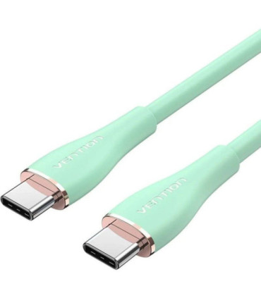 Cable usb 2.0 tipo-c vention tawgf/ usb tipo-c macho - usb tipo-c macho/ hasta 100w/ 480mbps/ 1m/ verde