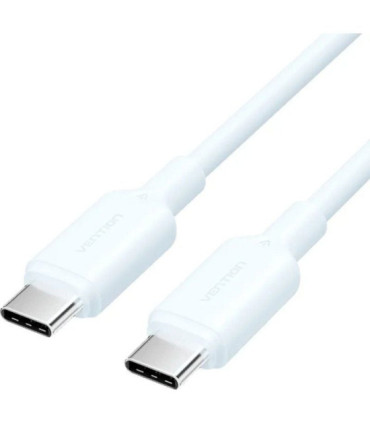 Cable usb 2.0 tipo-c 3a vention trcsf/ usb tipo-c macho - usb tipo-c macho/ hasta 60w/ 480mbps/ 1m/ azul