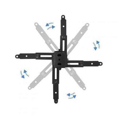 Soporte de techo para proyector tooq pj2012t-b/ inclinable/ hasta 20kg