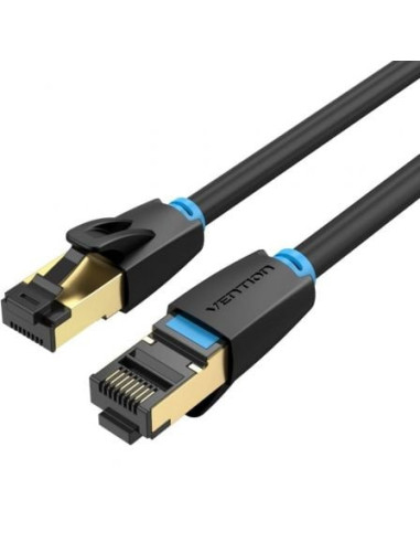 Cable de red rj45 sftp vention ikabg cat.8/ 1.5m/ negro