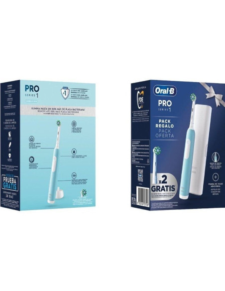 Cepillo dental braun oral-b pro series 1/ incluye 2 recambios/ azul