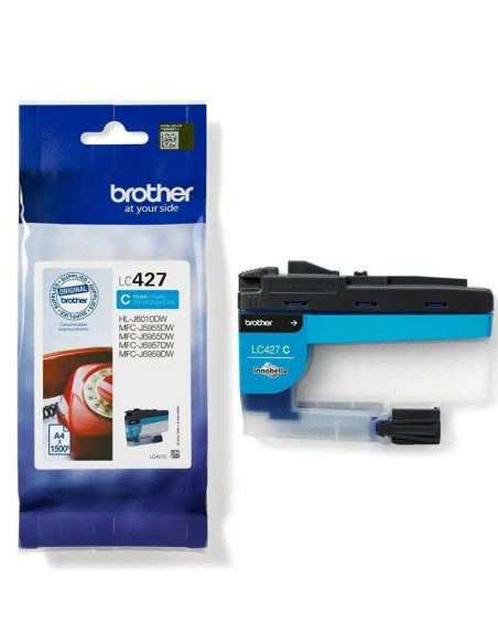 Cartucho de tinta original brother lc-427/ cian