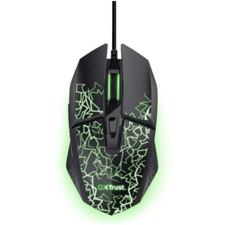 Ratón gaming trust gaming gxt 113 felox 25749/ hasta 6400 dpi