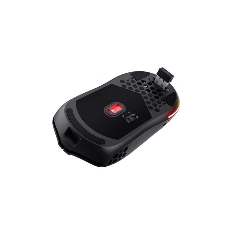 Ratón gaming inalámbrico trust gaming gxt 929 helox/ batería recargable/ hasta 4800 dpi