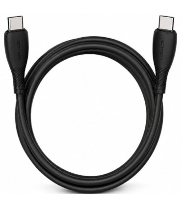 Cable usb 2.0 tipo-c vention trvbf/ usb tipo-c macho - usb tipo-c macho/ hasta 60w/ 480mbps/ 1m/ negro