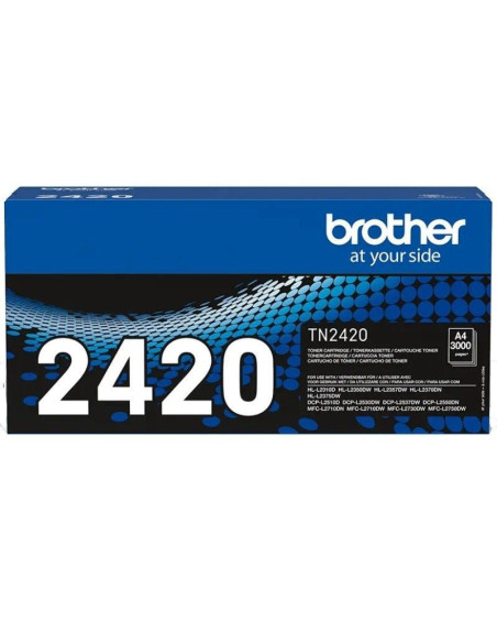 Tóner original brother tn-2420 alta capacidad/ negro